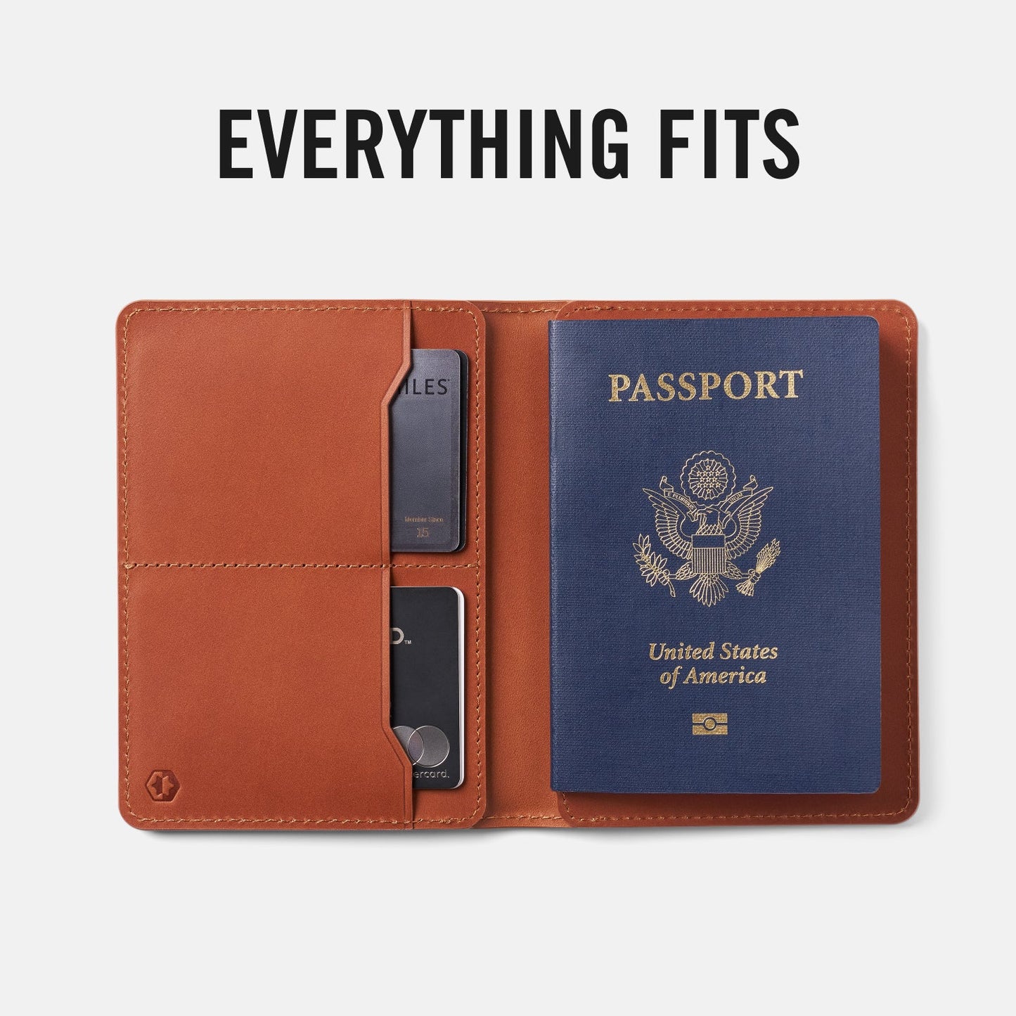 Passport Wallet - Tobacco Brown Leather