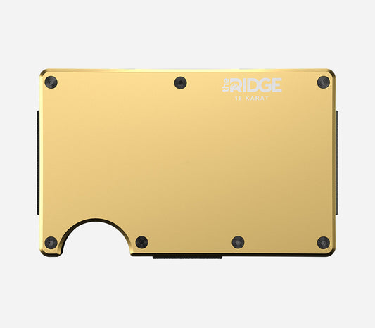 Ridge Wallet - 18K Gold