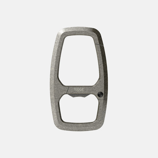 Dual Chamber Carabiner  - Stonewashed Titanium