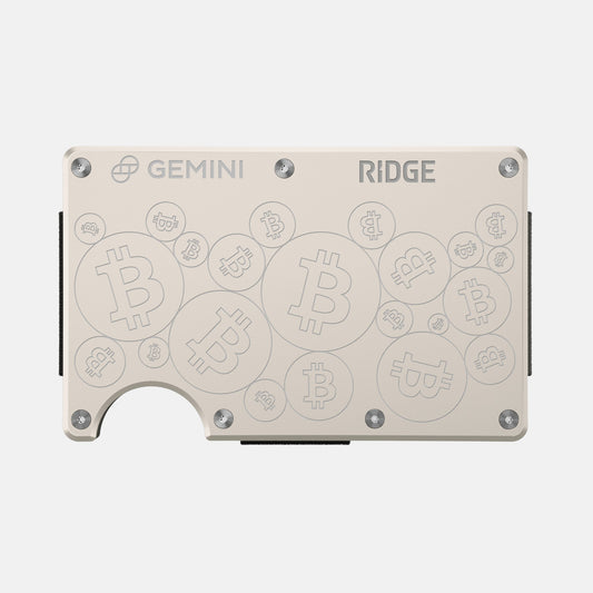 Ridge Wallet - Gemini BTC - White