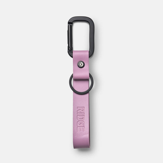Ridge Keychain - Lilac Leather