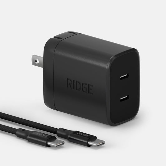 Wall Charger Set - 45W - Matte Black