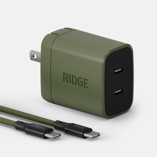 Wall Charger Set - 45W - Matte Olive
