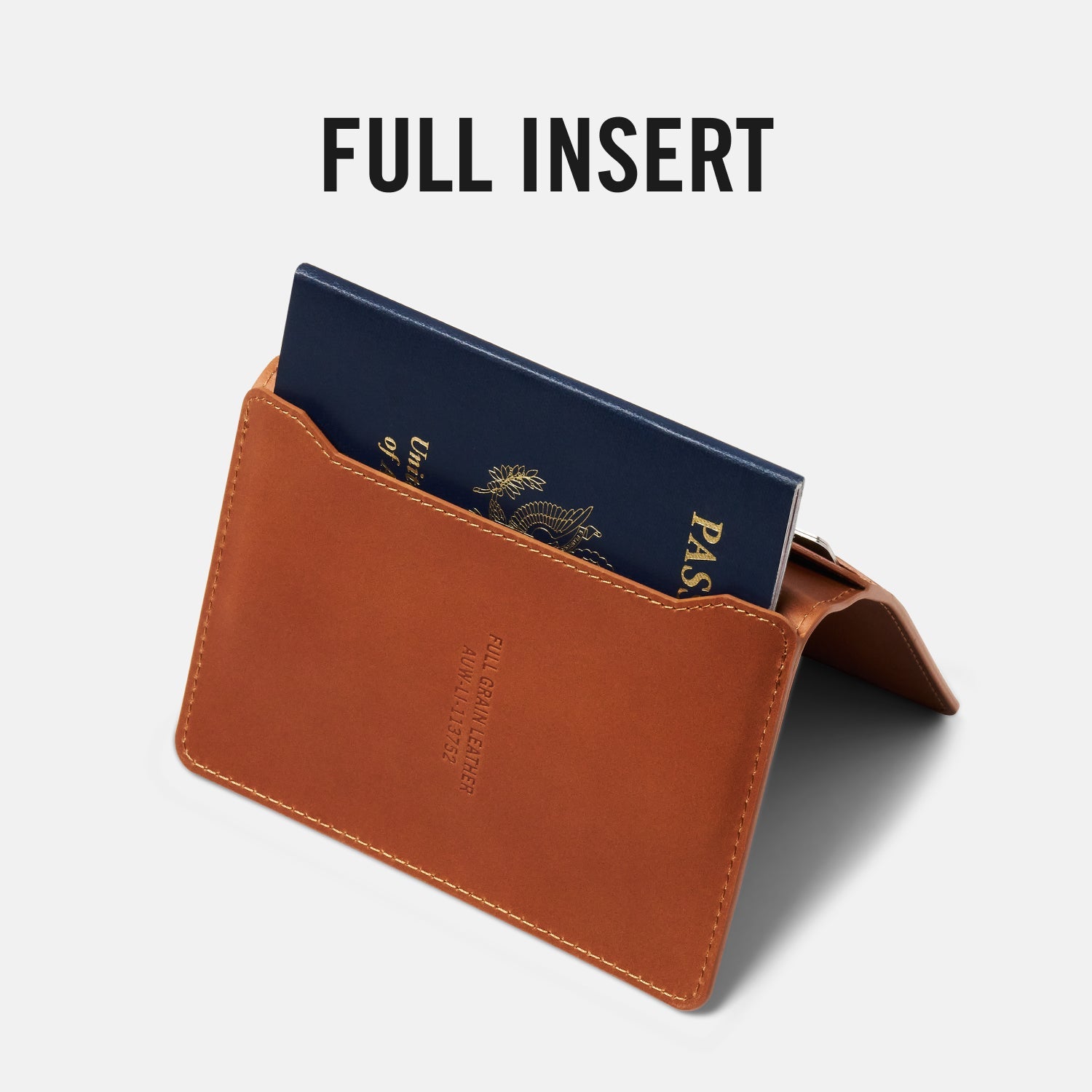 Passport Wallet - Tobacco Brown Leather